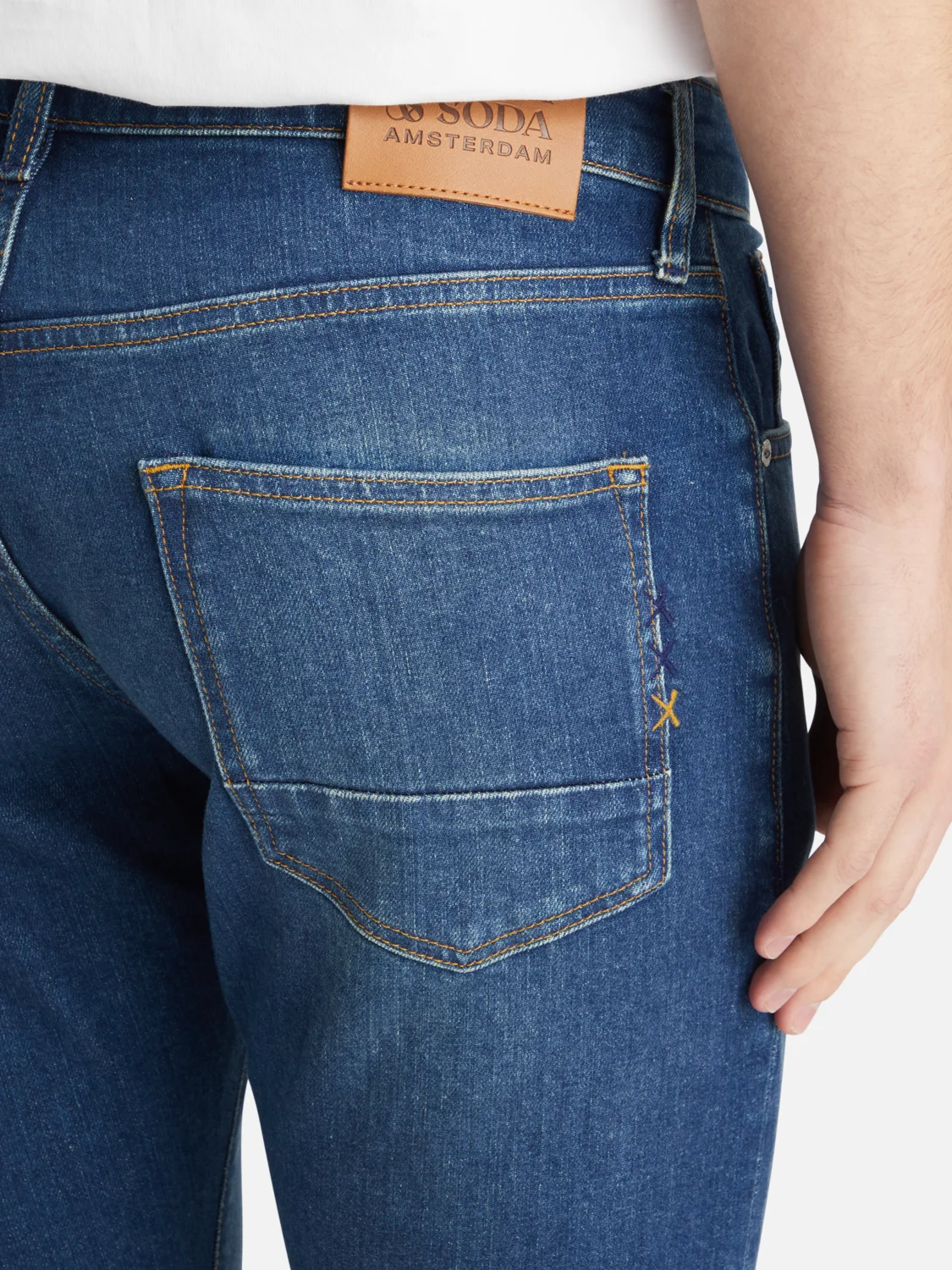 CORE Ralston slim jeans — Classic Blue – Bild 6