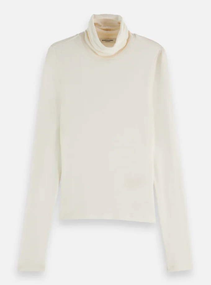 Core Roll up neck long sleeve t-shirt