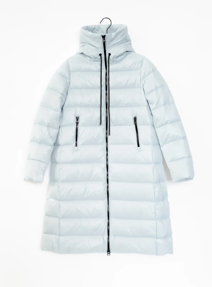 Mantel Daunen - Himmelblau