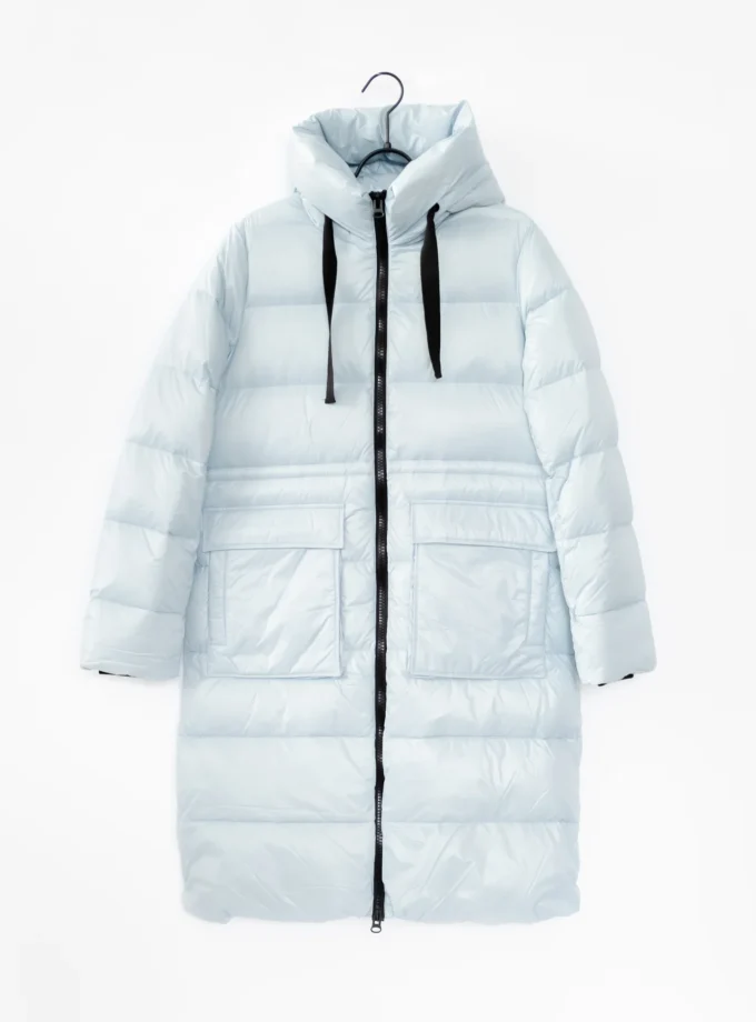 Mantel Daunen - Himmelblau