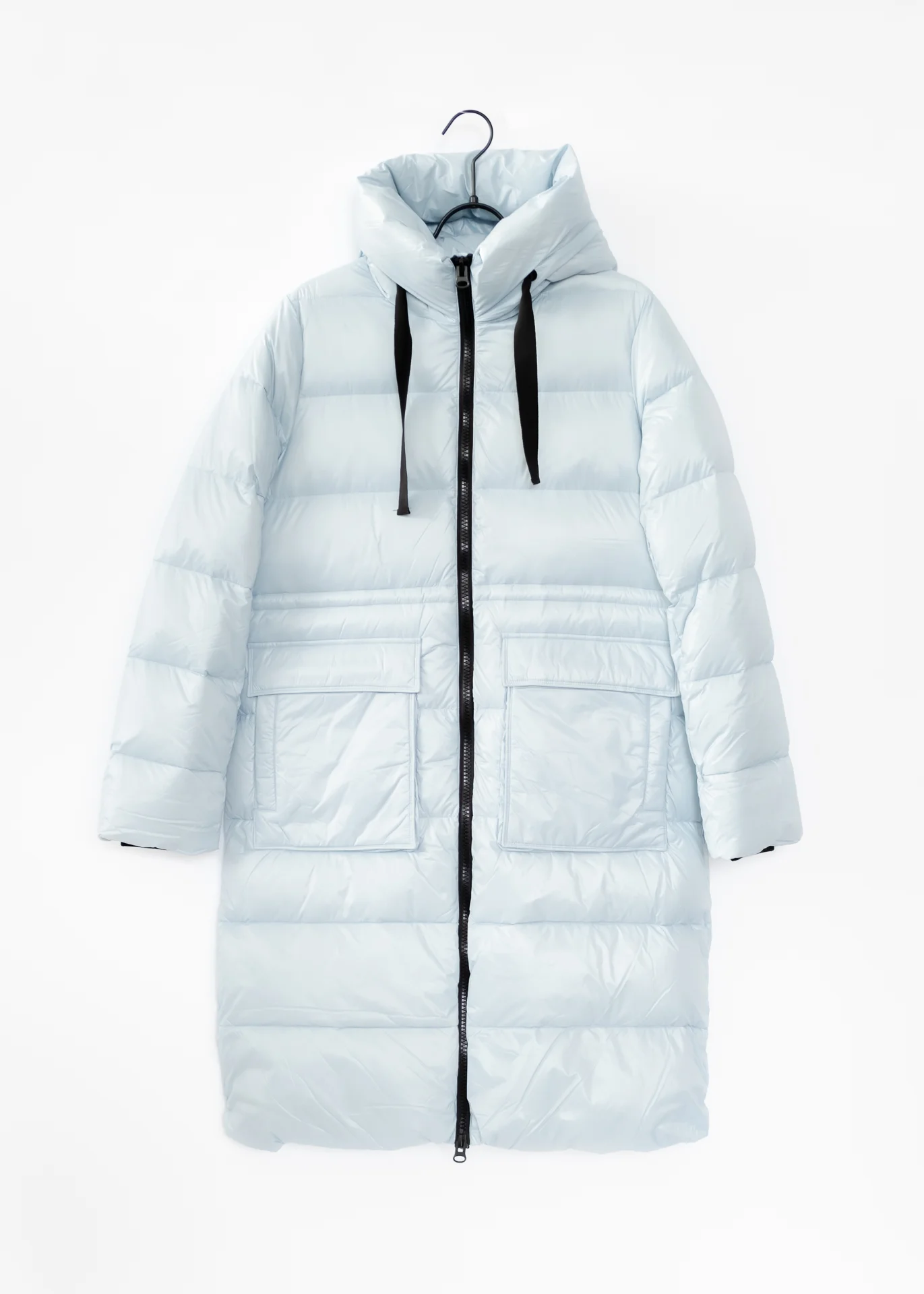 Mantel Daunen - Himmelblau