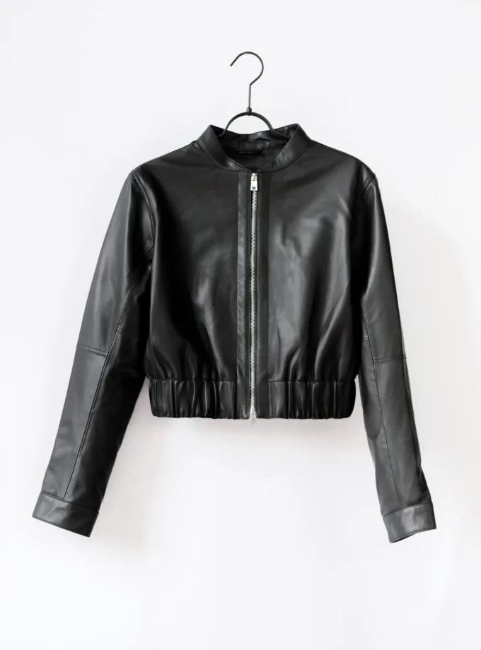 Lederjacke - Schwarz