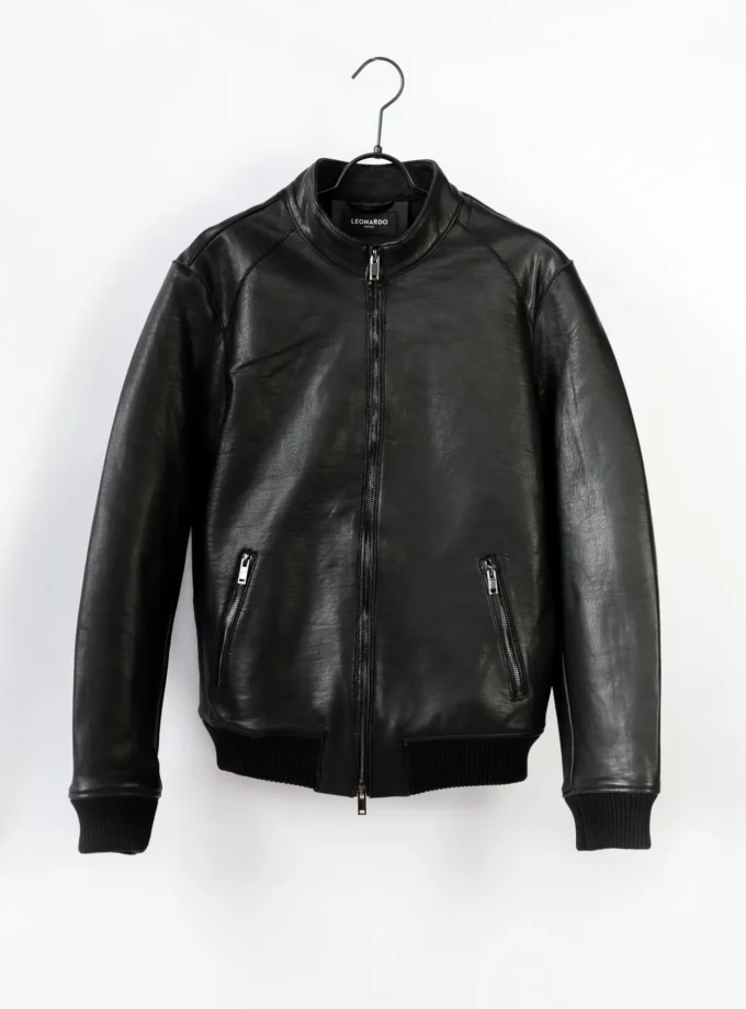 Lederjacke - Schwarz