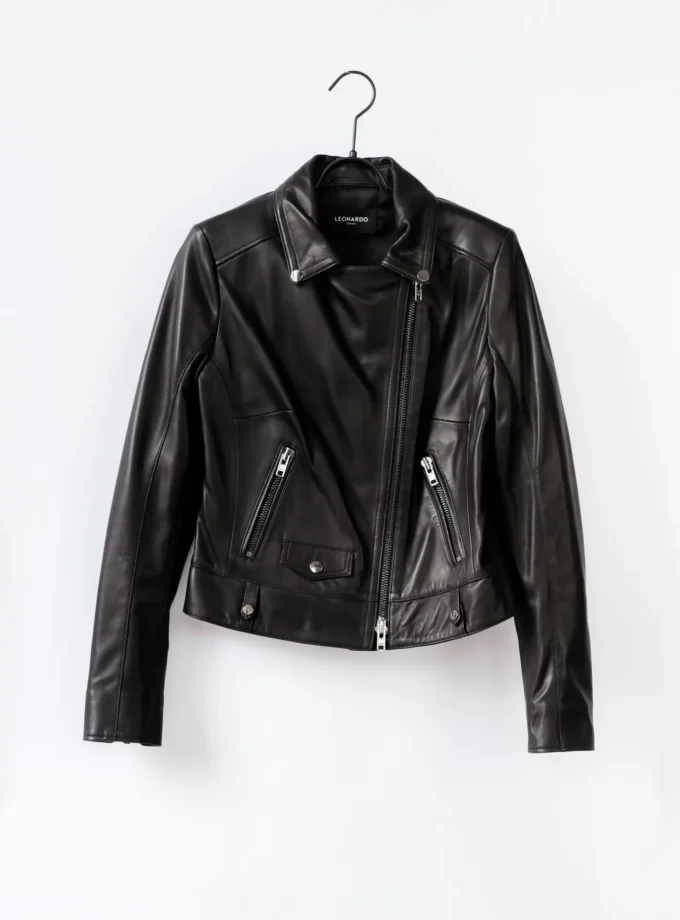 Lederjacke - Schwarz