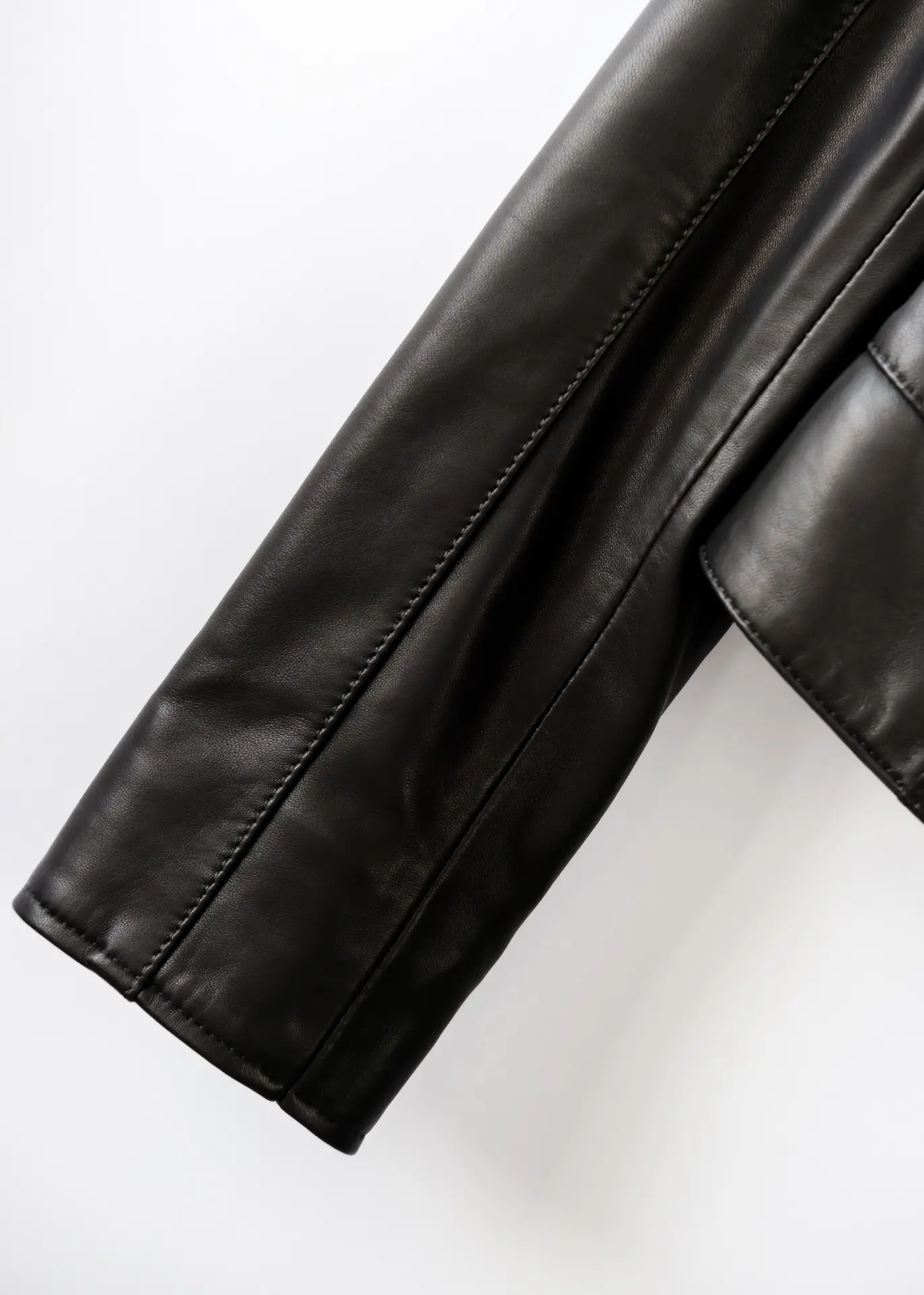 Lederjacke - Schwarz – Bild 4