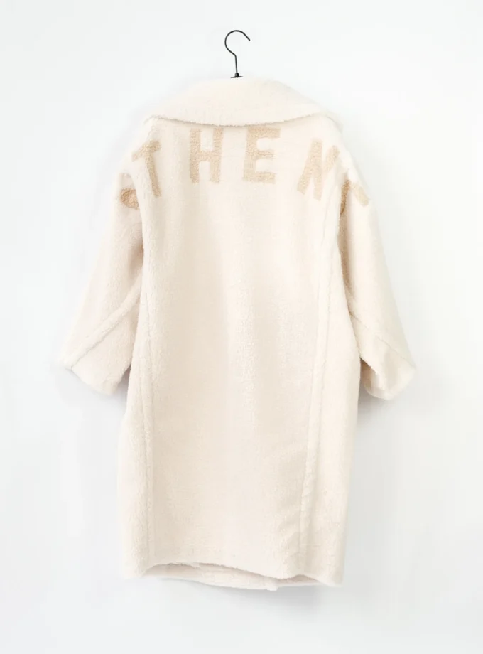 Leo Mantel Small Curly Athens - Offwhite/Beige