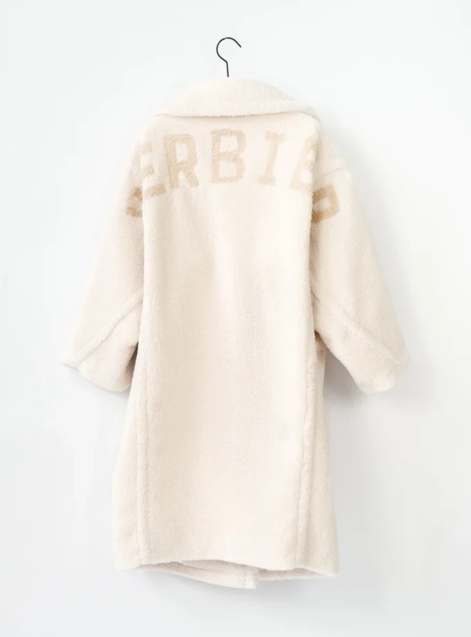 Leo Mantel Small Curly Verbier - Offwhite/Beige