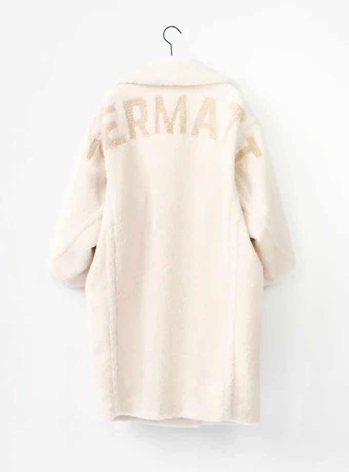 Leo Mantel Small Curly Zermatt - Offwhite/Beige