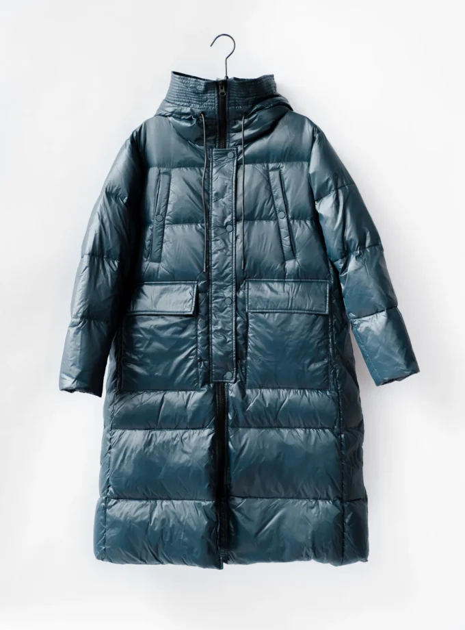 Mantel Daunen - Petrol