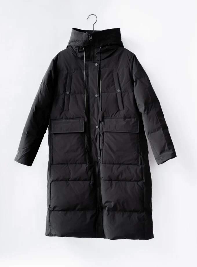 Mantel Daunen - Schwarz