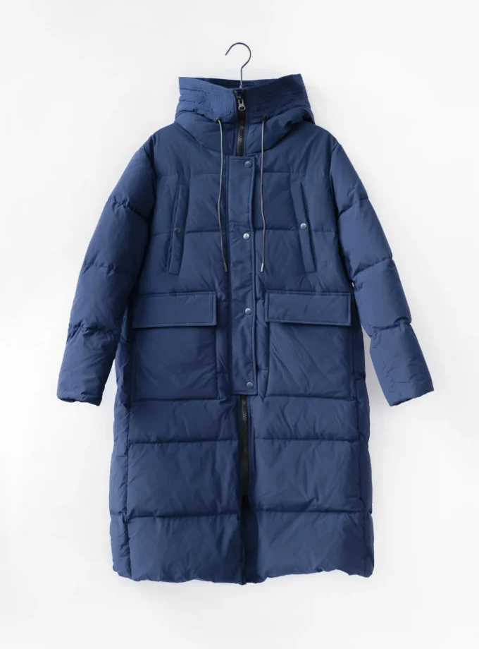 Mantel Daunen - Dunkelblau