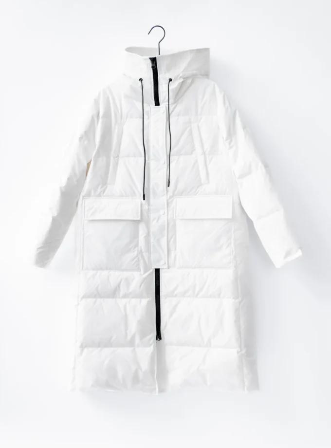 Mantel Daunen - Weiss