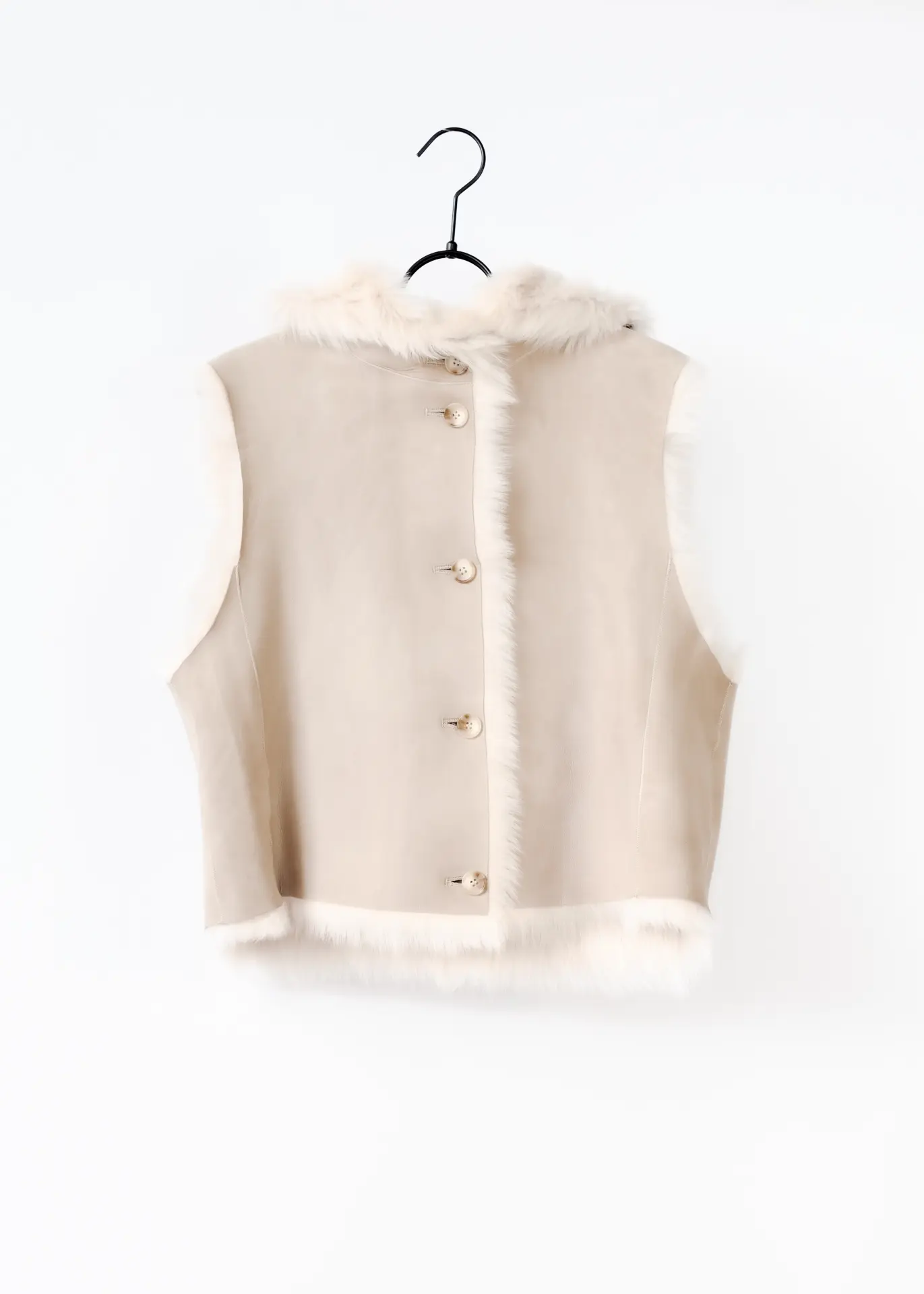Lammfell Gilet - Beige