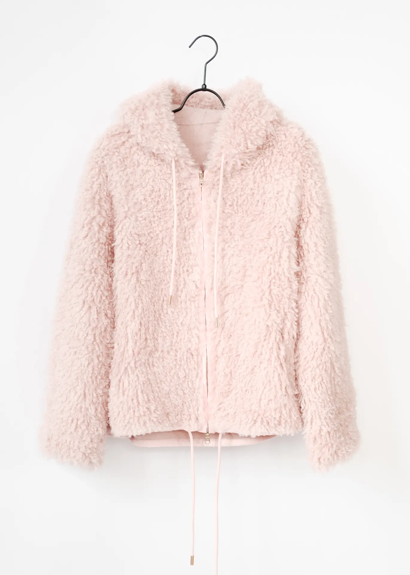 Jacke Fake Fur Curly - Rosa
