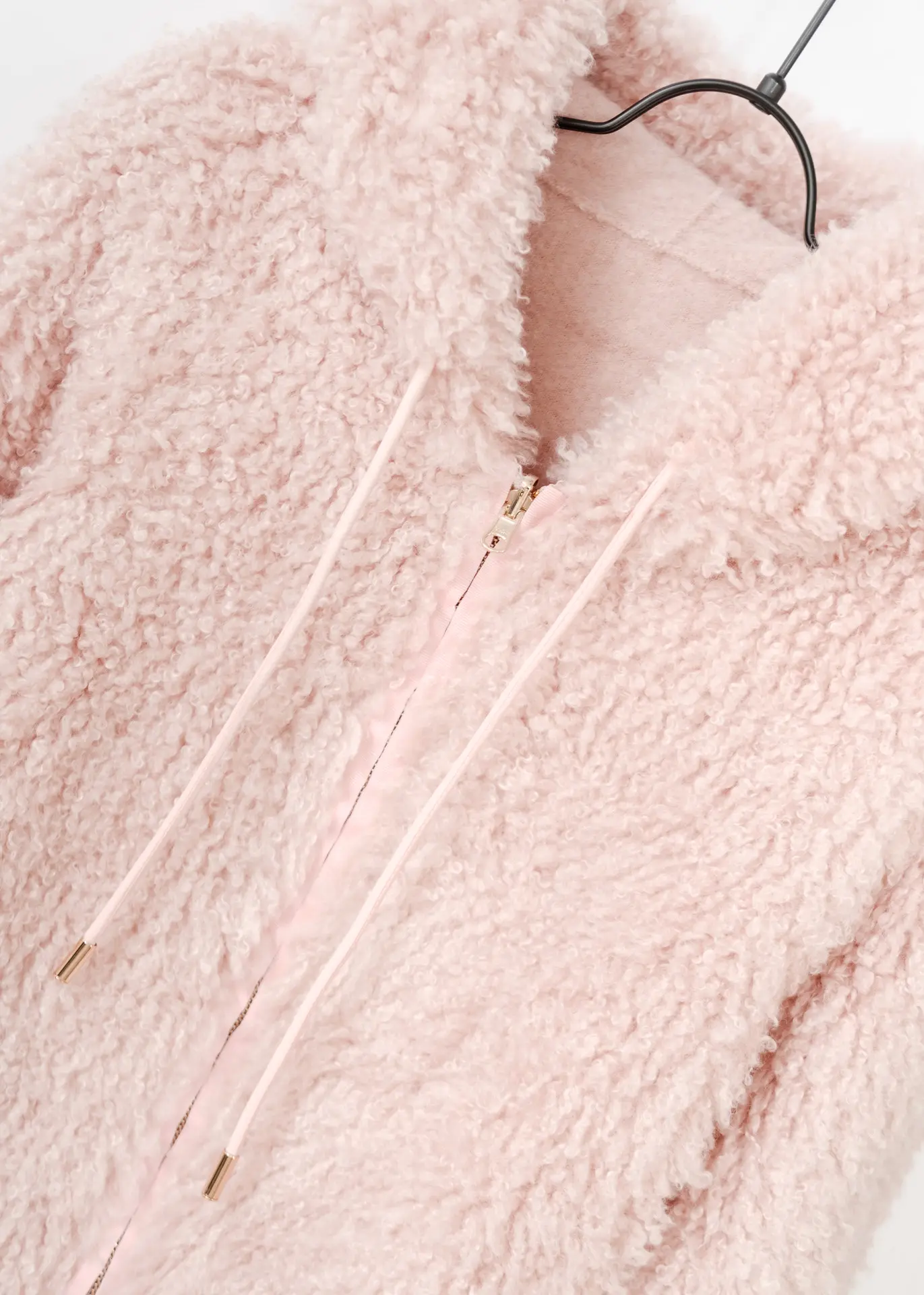 Jacke Fake Fur Curly - Rosa – Bild 2