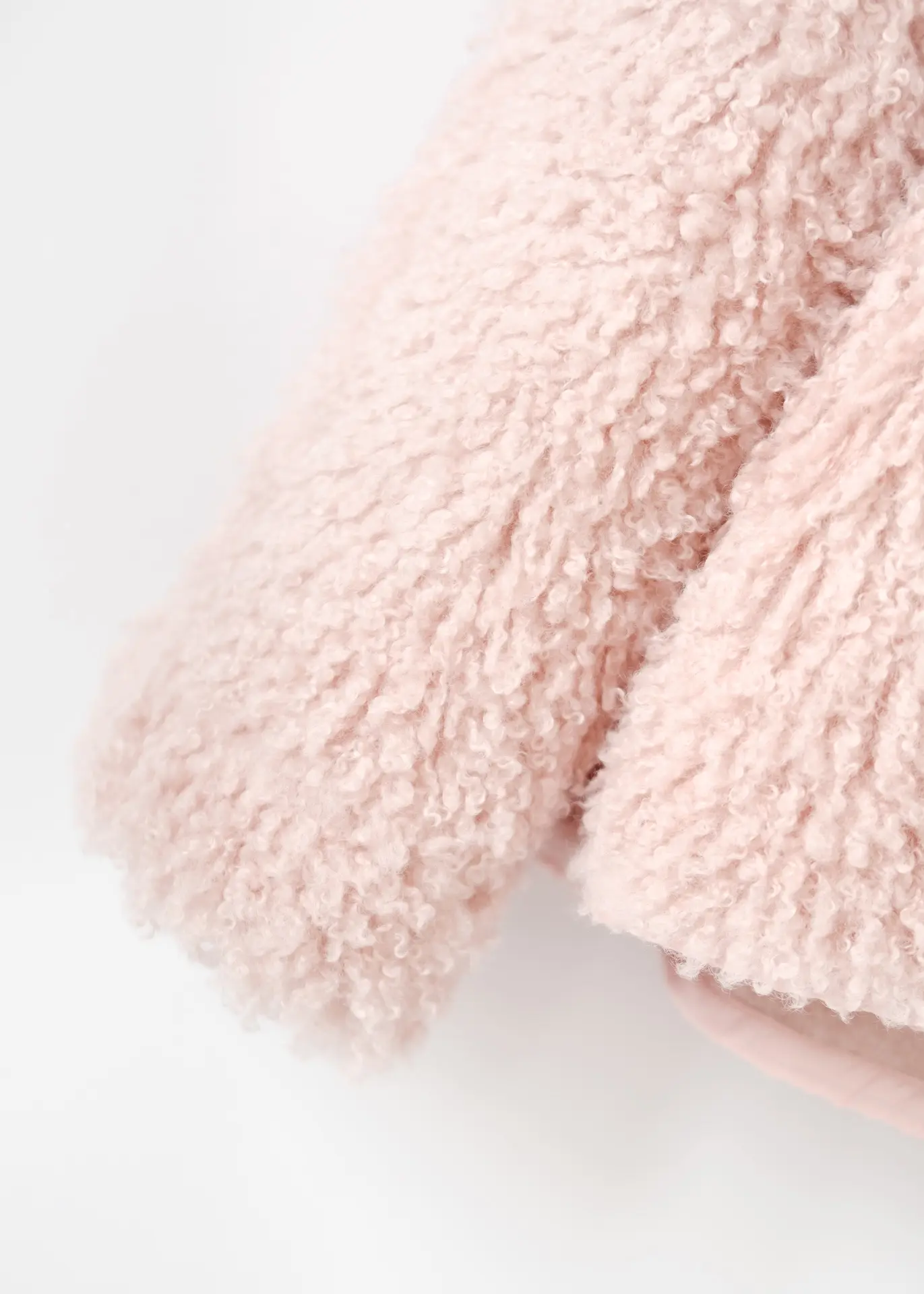 Jacke Fake Fur Curly - Rosa – Bild 3