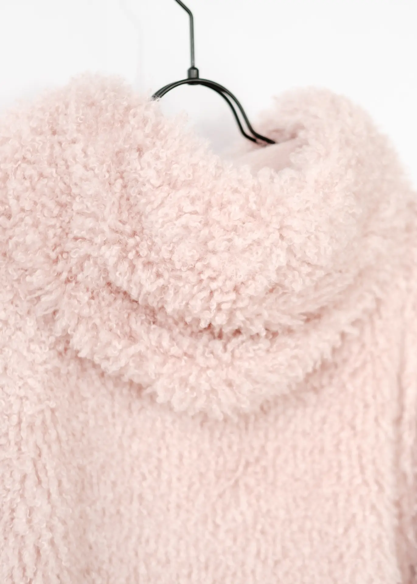 Jacke Fake Fur Curly - Rosa – Bild 4