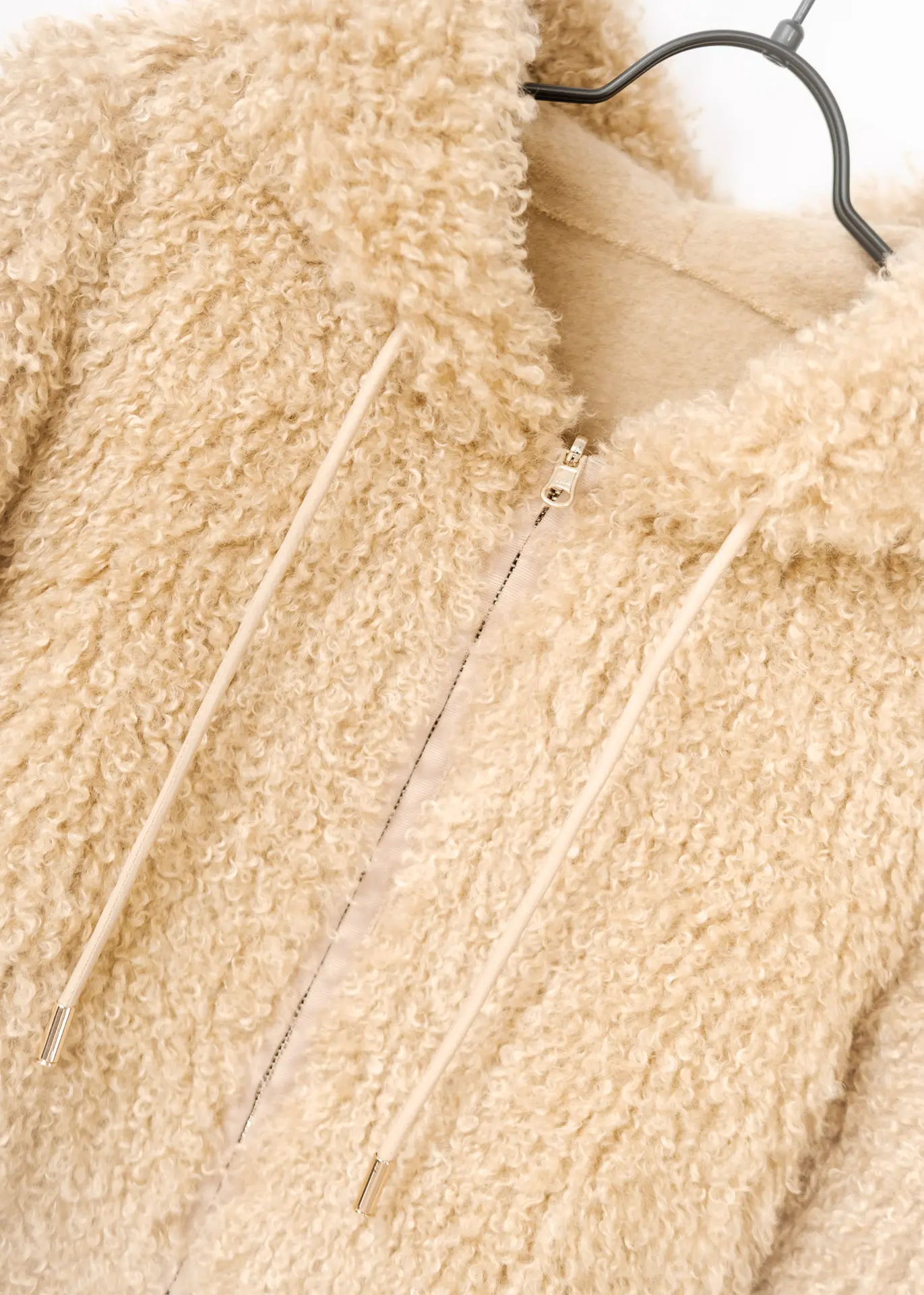 Jacke Fake Fur Curly - Sand – Bild 2