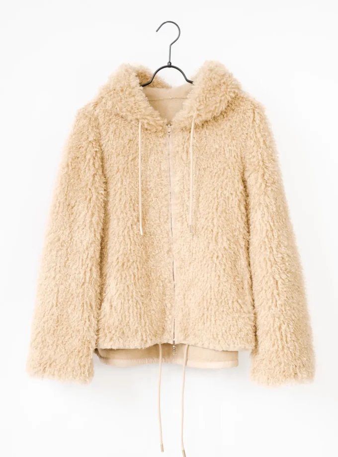 Jacke Fake Fur Curly - Sand