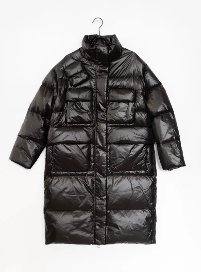 Daunen Mantel - Schwarz