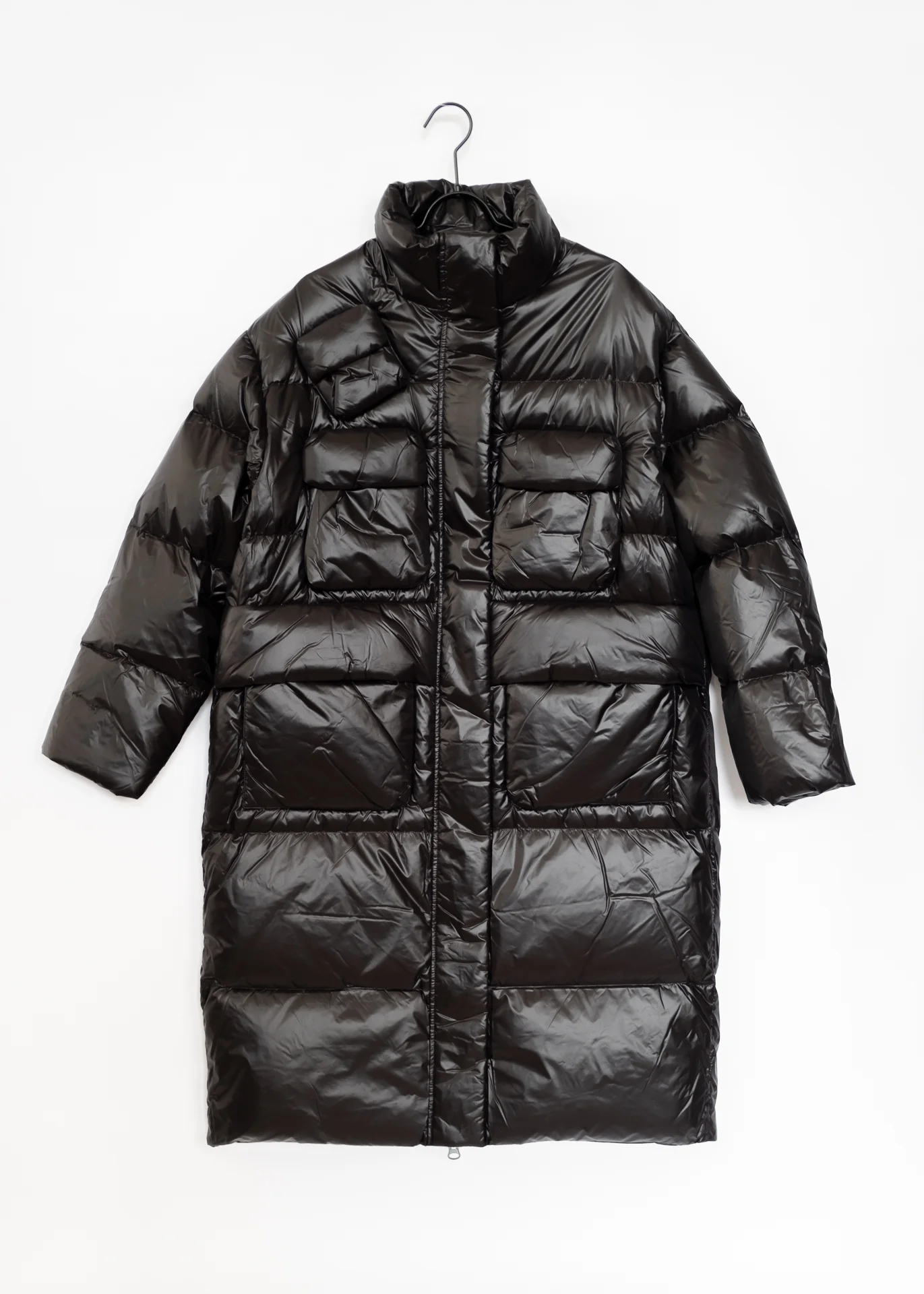 Daunen Mantel - Schwarz