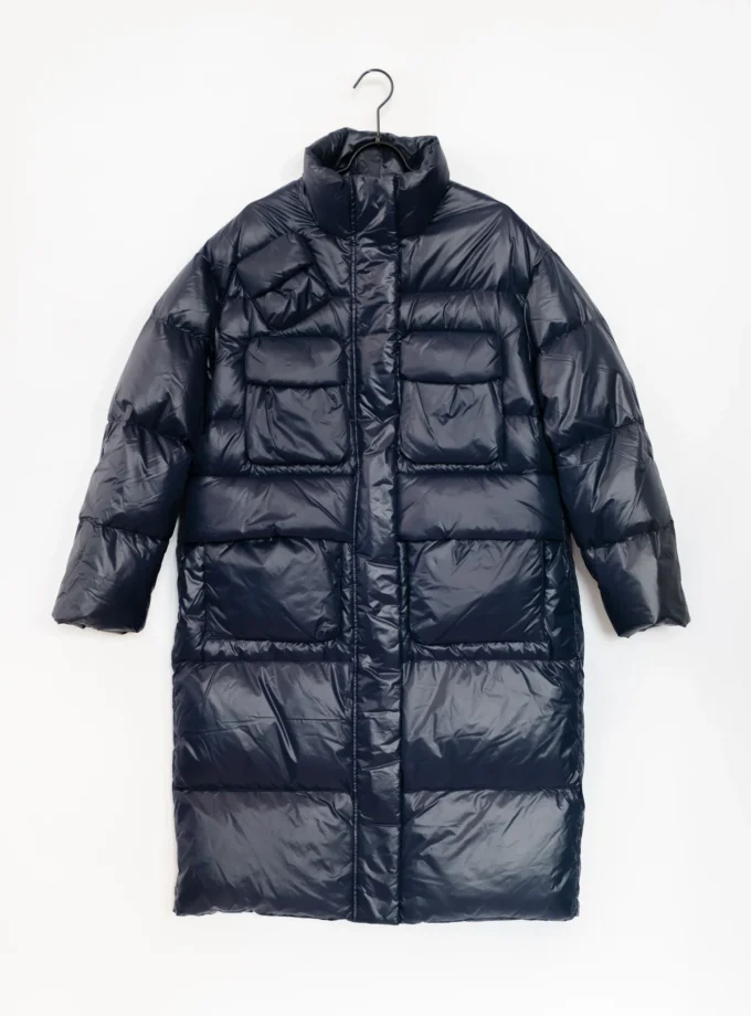 Daunen Mantel - Navy