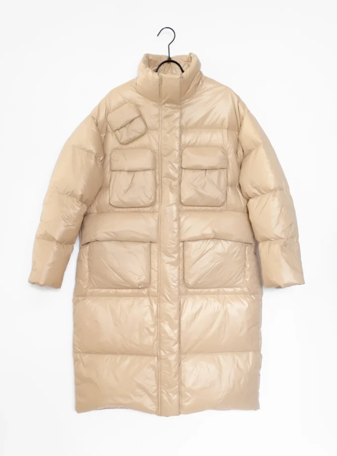 Daunen Mantel - Beige