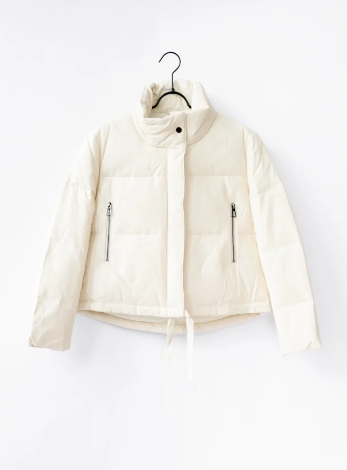 Jacke Leder - Offwhite