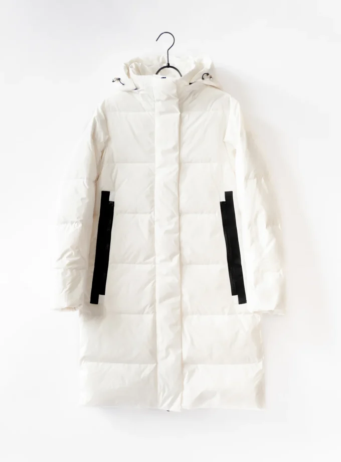 Mantel Daunen - Weiss