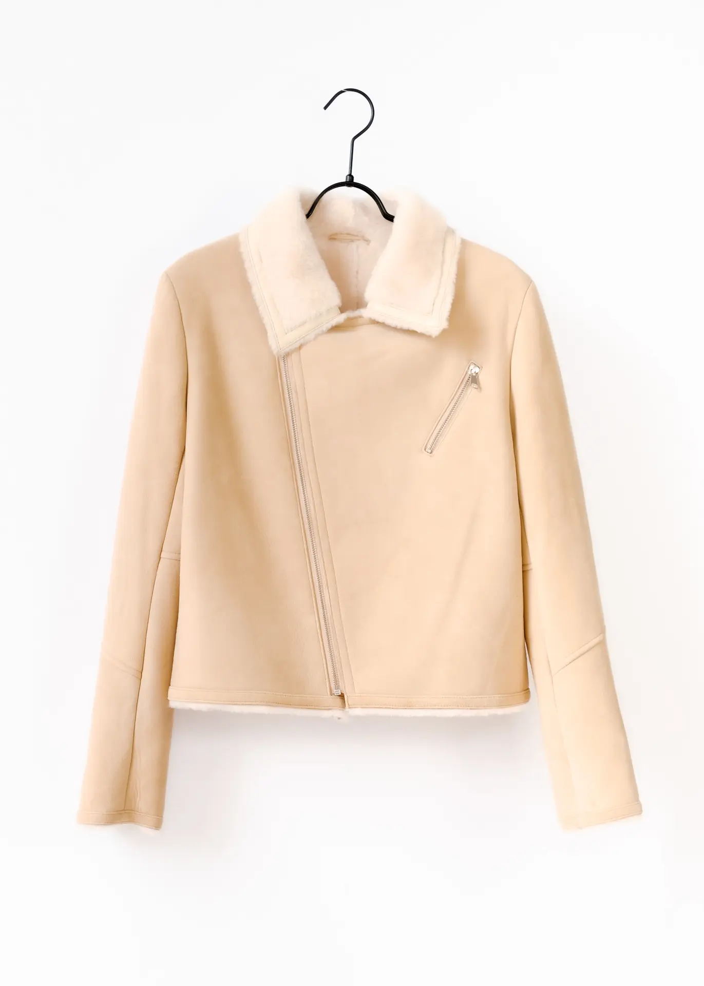 Lammfelljacke - Beige