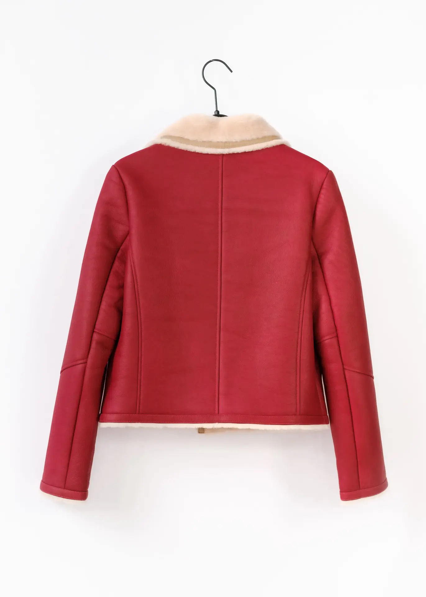 Lammfelljacke - Himbeer – Bild 4