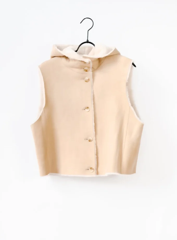 Lammfell Gilet - Beige