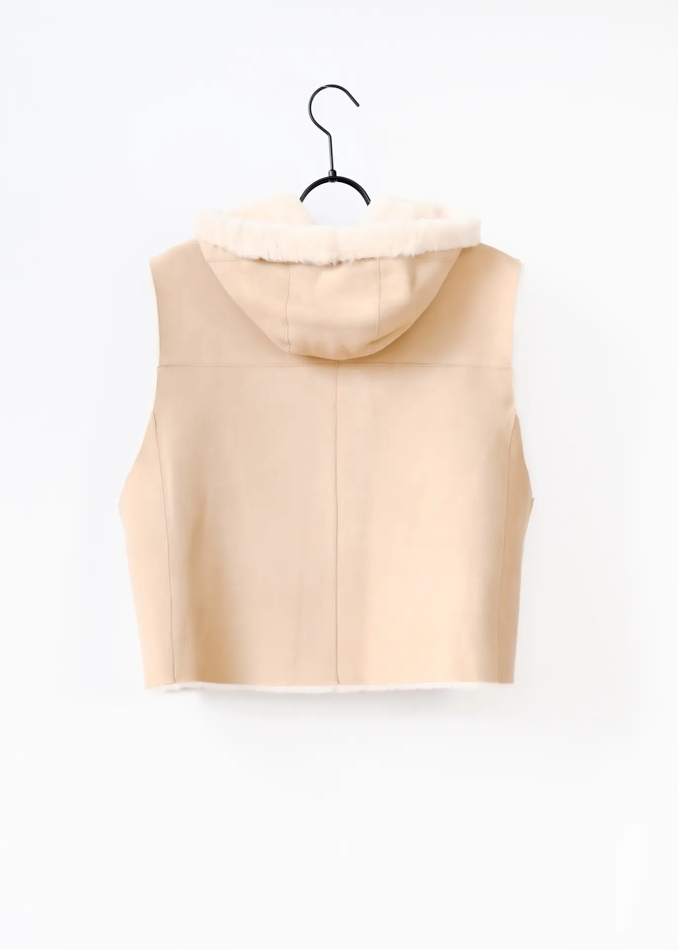 Lammfell Gilet - Beige – Bild 4