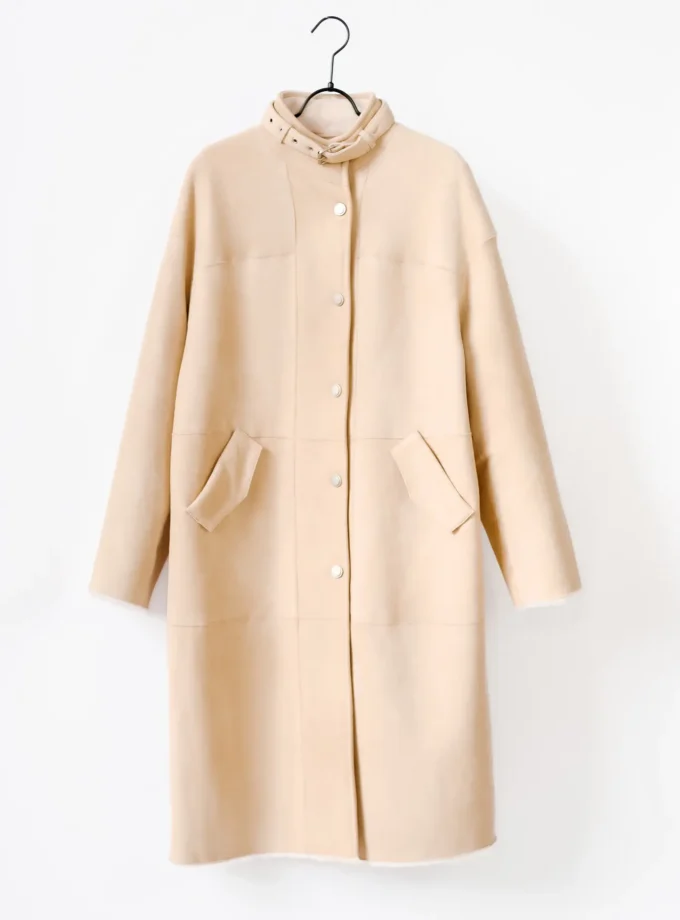 Lammfellmantel - Beige