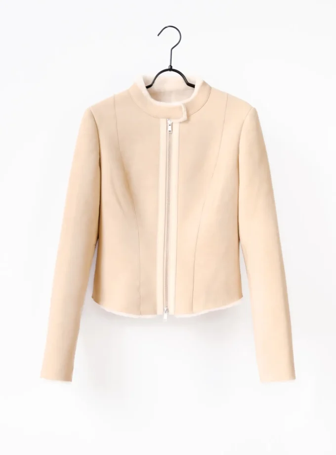 Lammfelljacke - Beige