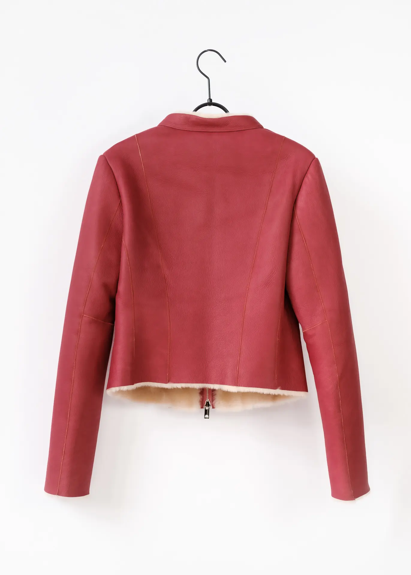 Lammfelljacke - Himbeer – Bild 4