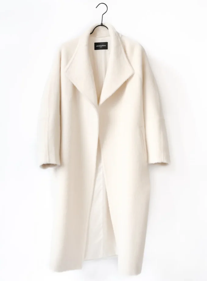 Oversized Wollmantel - Offwhite