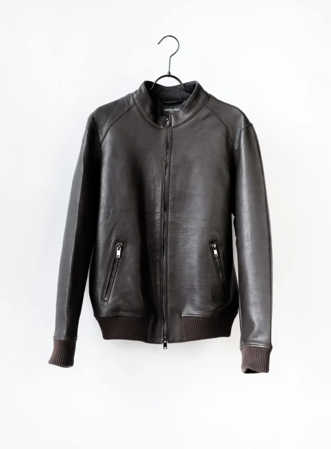 Lederjacke - Dunkelbraun