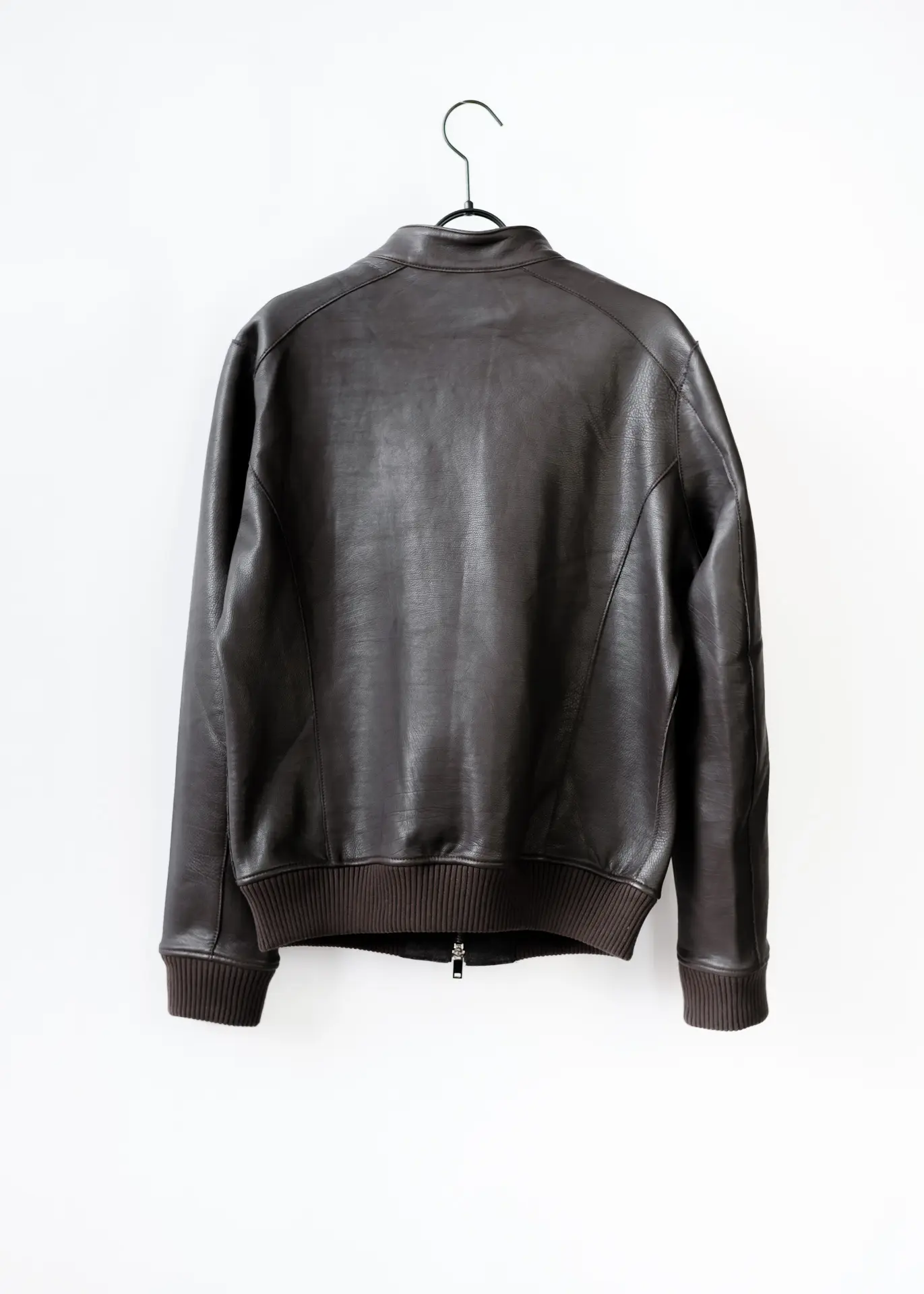 Lederjacke - Dunkelbraun – Bild 2