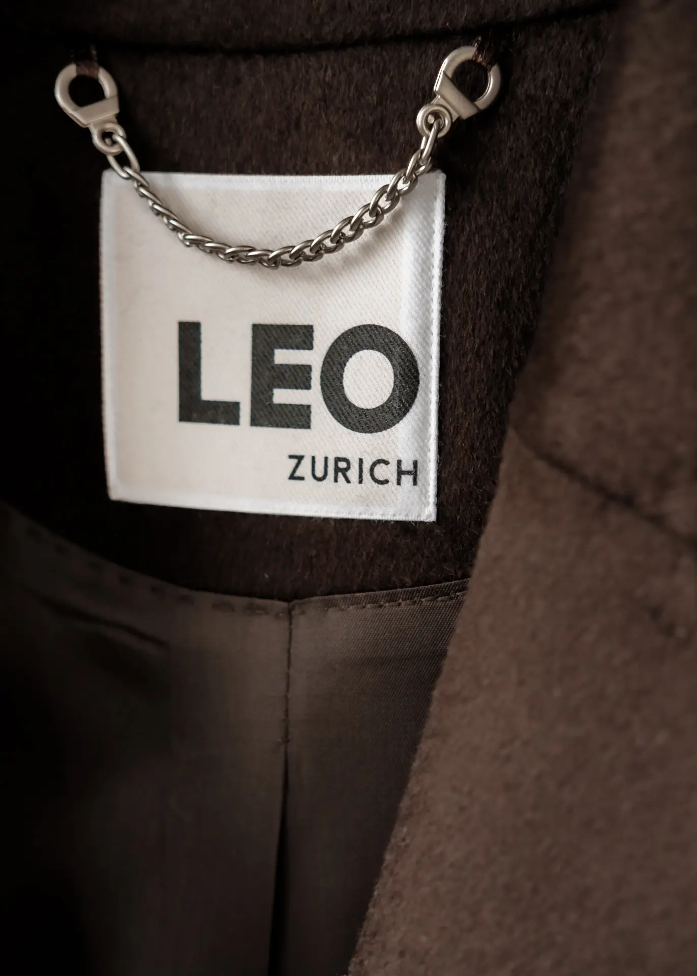 Kurzmantel aus Wolle - Braun – Bild 3