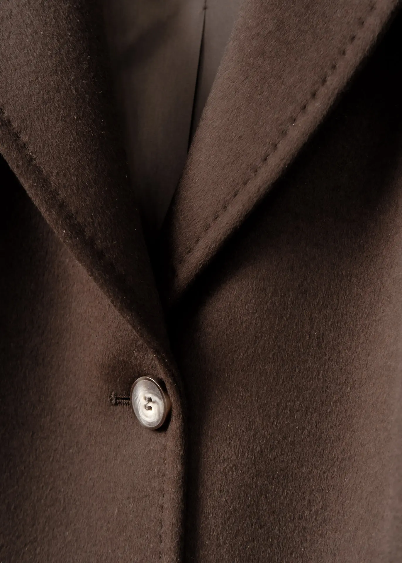 Kurzmantel aus Wolle - Braun – Bild 4