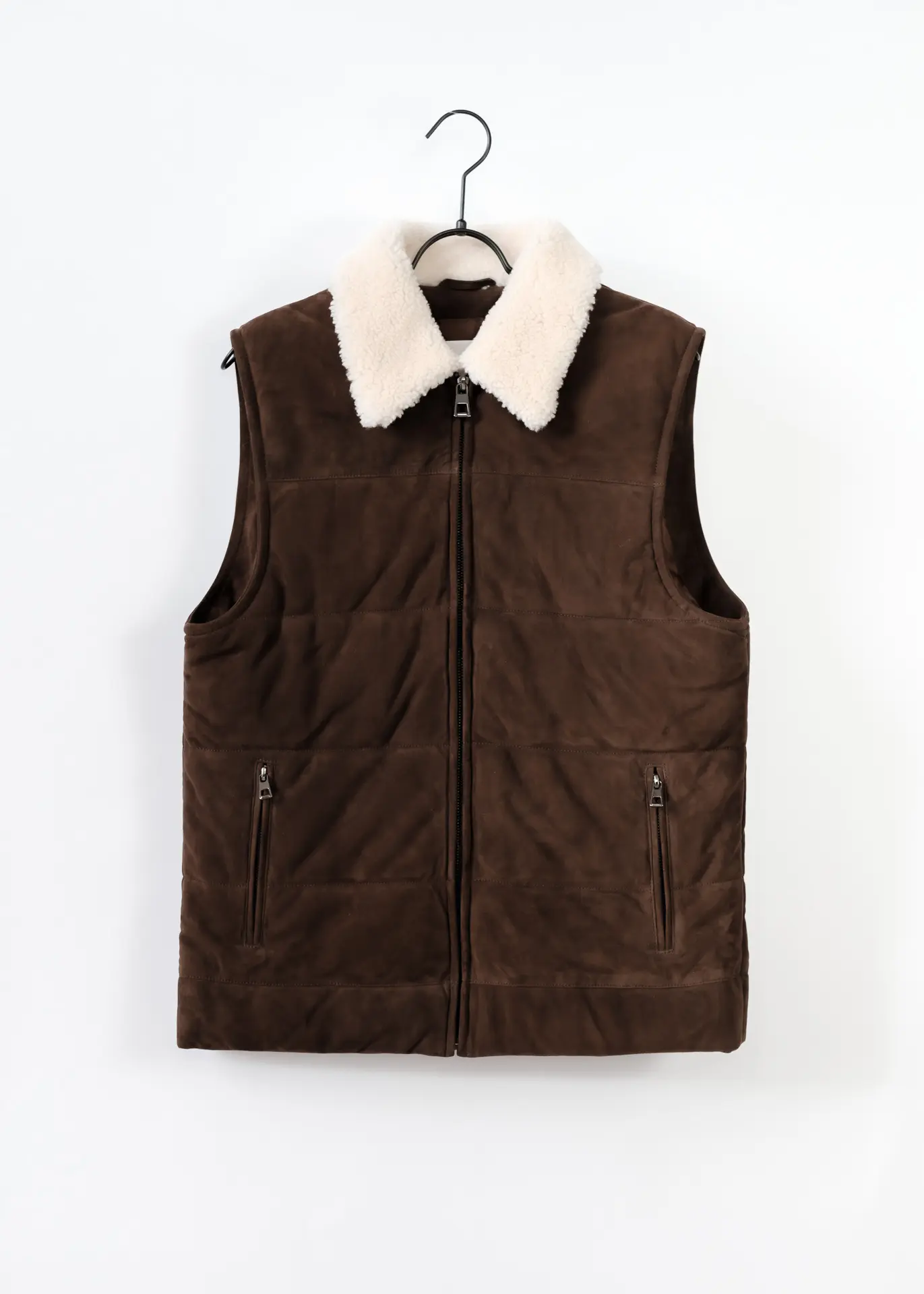 Wildleder Gilet - Dunkelbraun