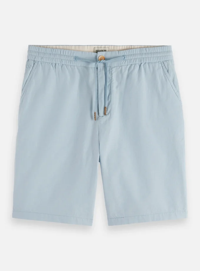 Seasonal core - Fave cotton/linen twill bermuda