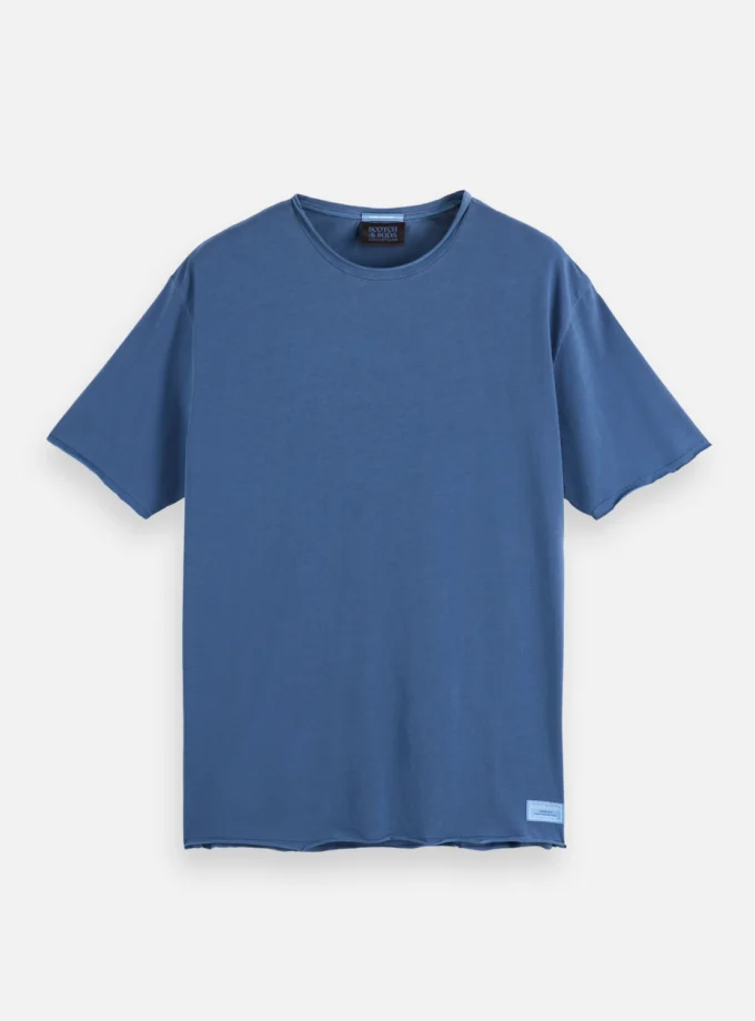 Relaxed-fit raw edge T-shirt