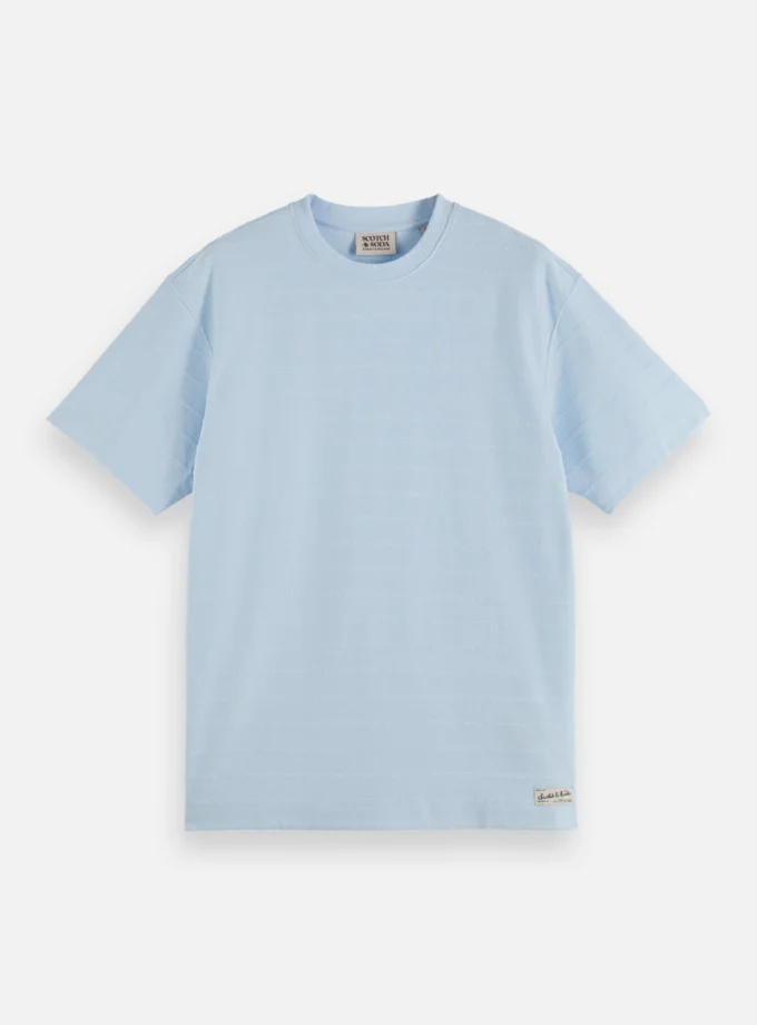 Relaxed-fit towelling striped T-shirt