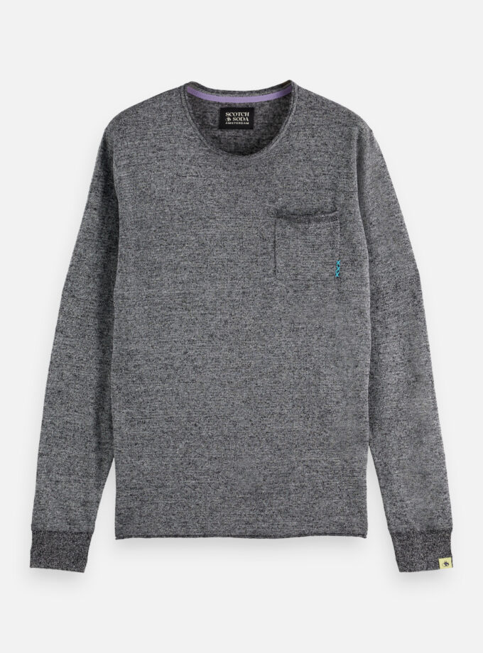 Linen-blend jumper