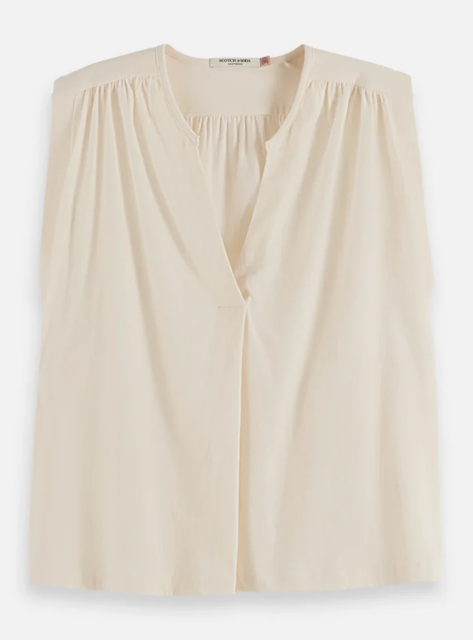 Drapey V-neck T-shirt