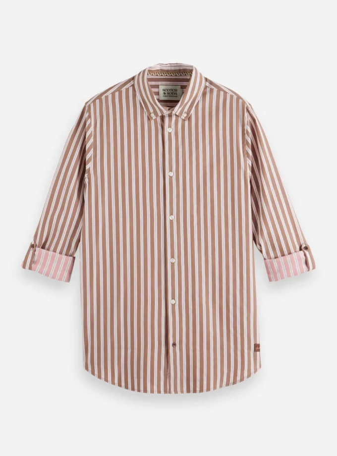 Yarn-dyed stripe shirt