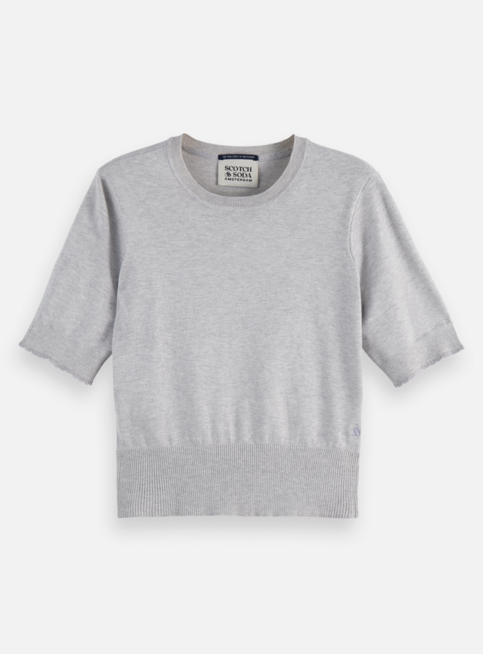 Crew neck short sleeve pullover