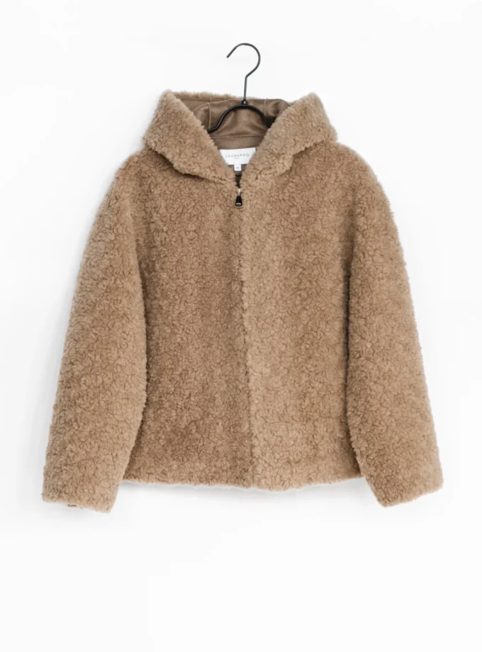 Teddyjacke mit Kapuze